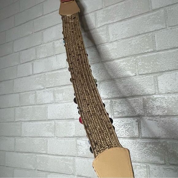 Unique Multicolored Button Belt with Women Back Stretchy (35” total length) OOAC - Picture 7 of 12